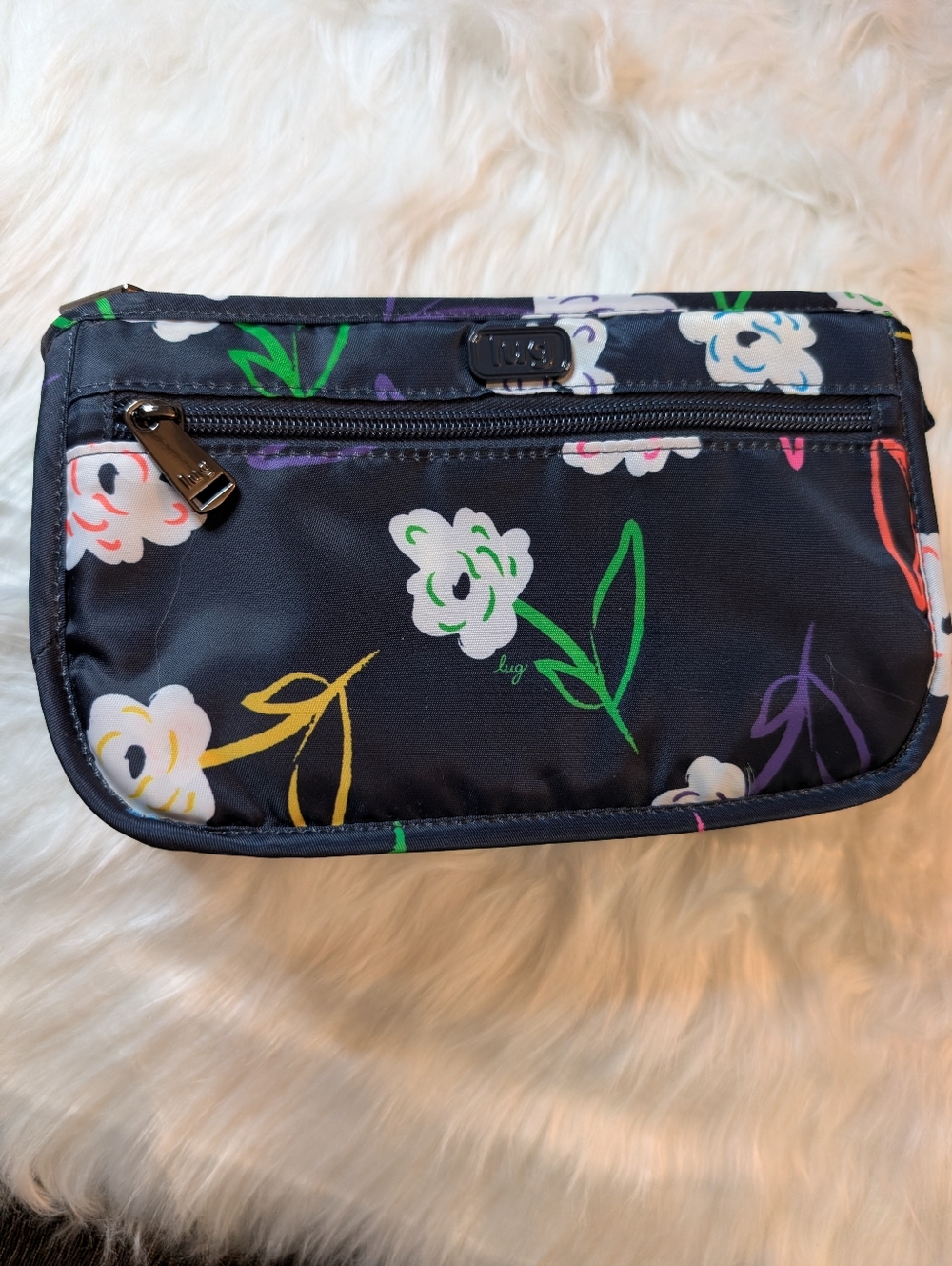 lug Jungle & Floral Travel Pouch Trio in Black, Navy, Multicolor - Picture 7 of 9